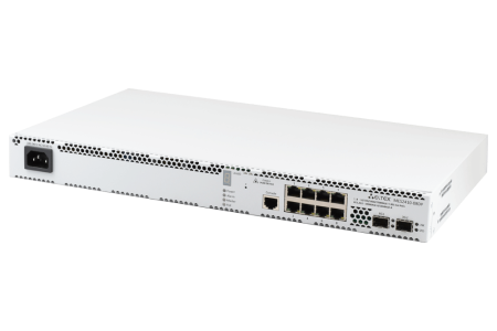 Ethernet-коммутатор MES2410-08DU, 8x2.5G PoE++ + 2x1G/10G SFP+, L3, 220V AC